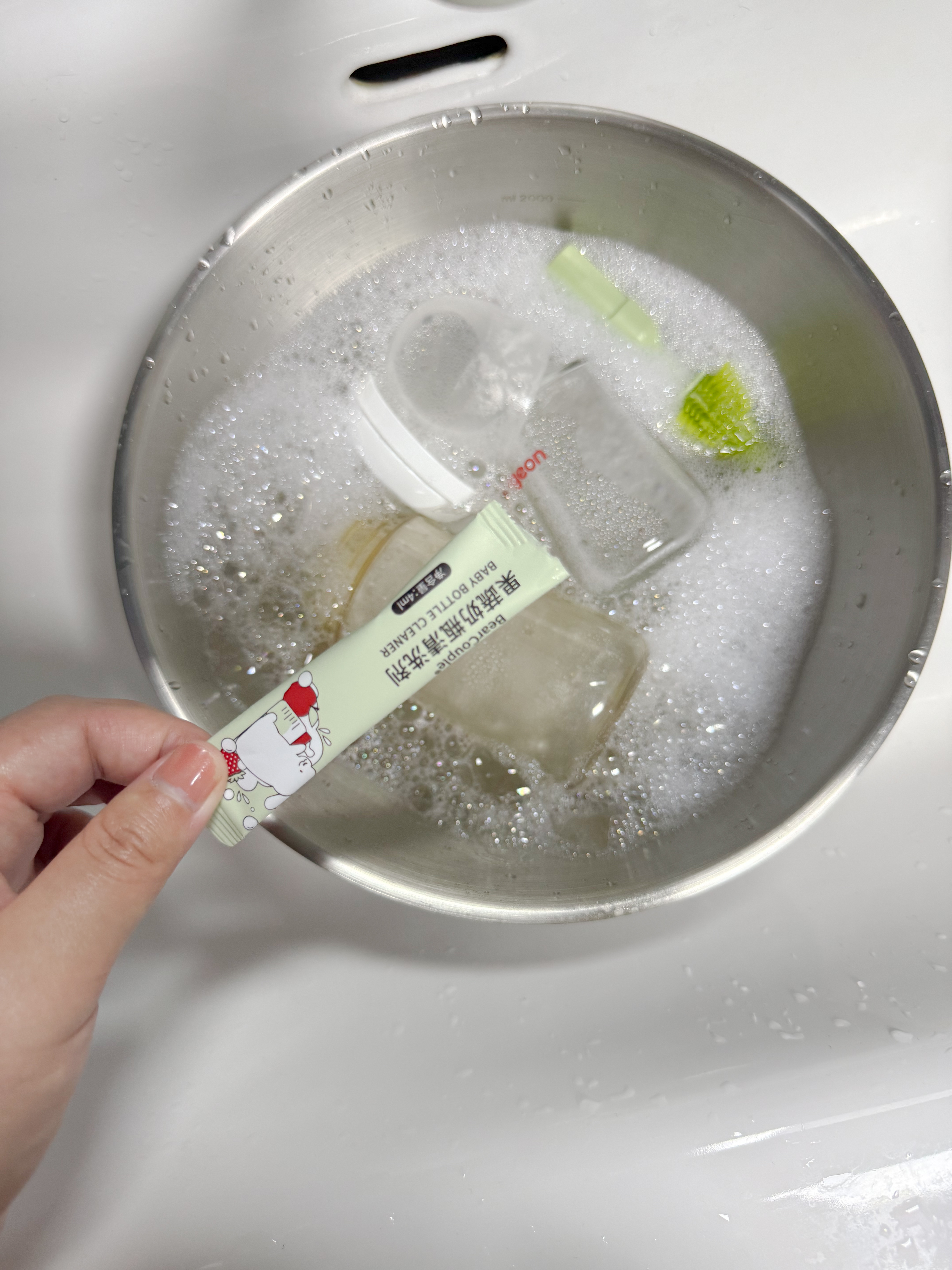 亨凯利奶瓶清洁剂便携装婴儿奶瓶专用宝宝果蔬清洗剂旅行装外出小包装 实拍图
