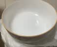 巛焦碗具套装碗盘餐具釉下彩简约高档家用陶瓷碗盘子面碗组合碗筷新款 8英寸汤碗【2个】皓月白 实拍图
