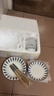 惠丽源日式釉下彩陶瓷器餐具家用套装碗碟筷盘子微波炉吃饭乔迁礼物 草18（4碗4盘4勺4筷汤碗汤勺 实拍图