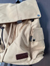 我潮双肩包男士帆布背包休闲大容量时尚旅行包高中学生书包轻便电脑包 卡其色升级款 实拍图