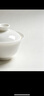 金镶玉 功夫茶具茶壶 盖碗羊脂玉白瓷大号家用泡茶碗 甜白盖碗 实拍图