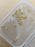 洲足金999金珠黄金小金珠金豆古法金珠DIY配件散珠隔珠路路通转运珠 3mm金珠  合单满 0.16g 包邮 单颗约0.02g 实拍图