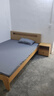图柔【顺丰闪发】床实木床现代简约双人床主卧大床单人床出租床 单床+10CM床垫+床头柜*1个 1.5*2米 框架结构 实拍图