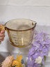 泰福高（TAFUCO）高硼硅玻璃量杯带刻度食品级耐高温微波炉加热奶烘焙打蛋杯子加厚 【泰福高-琥珀金】牛奶早餐杯带盖500ML 实拍图