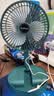 电风扇伸缩折叠小风扇宿舍家用静音充电型办公台式USB桌面宿舍大风力夏台面落地两用折叠电风扇 颜色随机 直插款无档位开关1个装 实拍图