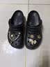 卡骆驰（CROCS）白鹿同款云朵洞洞鞋|206750 黑色-001 36/37(230mm) 实拍图