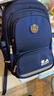 史努比（SNOOPY）小学生书包男孩学院风护脊减负1-4-6高年级儿童初中生双肩背包 蓝 实拍图