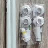 未来式免打孔伸缩晾衣杆衣柜挂衣杆窗帘杆不锈钢晾衣架浴帘杆白35-50 实拍图