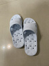 BAIHOU白猴侧漏水防滑按摩镂空男女情侣学生浴室洞洞凉拖鞋 天蓝37-38 实拍图