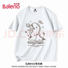 班尼路（Baleno）短袖男夏季学生卡通潮流百搭纯棉t恤吸汗重磅透气运动五分袖汗衫 实拍图