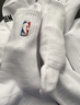 NBA袜子男士跑步运动袜吸汗无骨棉袜夏季抗菌防臭消臭中筒篮球袜3双 实拍图