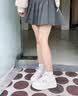 回力网面小白鞋女2026新款夏季轻便透气女鞋小个子增高百搭厚底板鞋 白色-网面透气【6cm超轻厚底】 37 实拍图