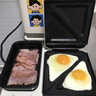 摩飞电器（Morphyrichards）多功能早餐机电饼铛家用吐司机双区料理三明治机MR9086 白色全套 实拍图