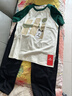 巴布豆（BOBDOG）儿童套装男童夏季童装运动服帅气时髦夏装男孩衣服绿白+黑150 晒单实拍图