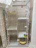 爱丽思（IRIS）猫笼子猫别墅宠物笼猫舍猫笼猫围栏笼子猫笼子家用猫房子宠物用品 2层白色裸笼 晒单实拍图