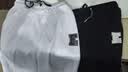 策息短裤男夏季美式运动健身篮球裤子男生宽松冰丝速干男士五分大裤衩 白色+黑色 XL -建议110-130斤左右 实拍图