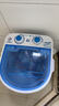 长虹迷你洗衣机小型半全自动内衣内裤家用单桶洗衣机洗脱一体母婴儿童学生宿舍出租房公寓洗袜子神器 白色4.5KG+蓝光除菌+沥水篮 实拍图