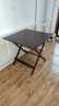 家逸实木折叠餐桌家用简易小饭桌小户型书桌出租房户外便携方桌子 实拍图