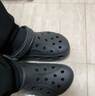 CROCS卡骆驰洞洞鞋贝雅洞洞鞋轻便运动鞋耐磨一脚蹬拖鞋休闲鞋|10126 黑色-001 43 (270mm) 实拍图
