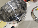 美的（Midea）电炒锅 电蒸锅 电煮锅专业钛陶电热锅家庭用多功能电火锅 电炒菜锅4L多用途锅HCG2821F 配蒸笼新品 实拍图