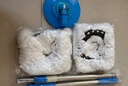 雅高 旋转拖把配件共2拖把头+加粗拖把杆+圆盘吸水拖地神器墩布拖布 实拍图