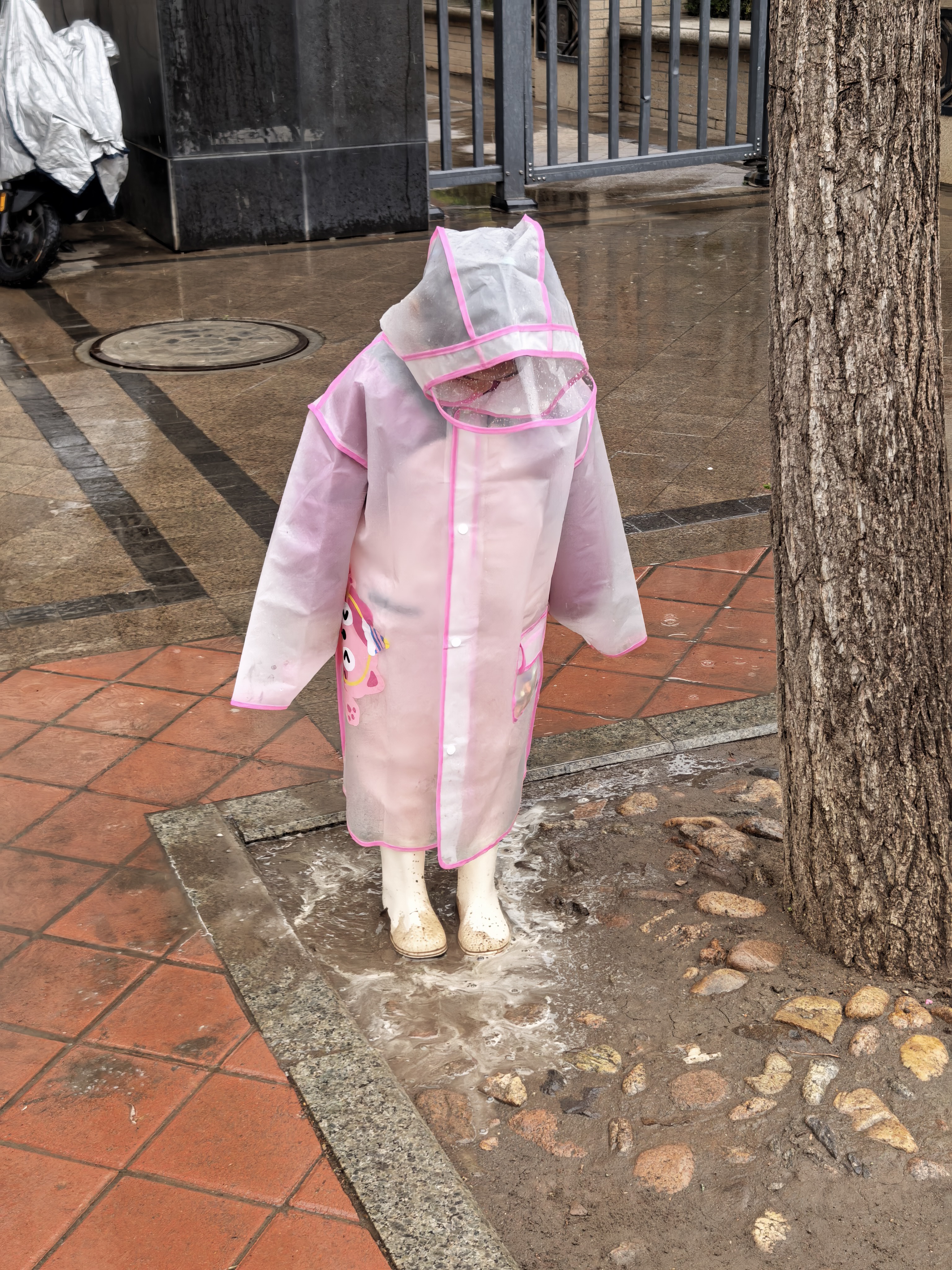 甜甜仔儿童雨衣男女童防水全身防雨服幼儿园小童可爱女孩3-6岁宝宝雨披 实拍图