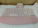 罗技（Logitech）Wave Combo 无线人体工学键鼠套装 垂直鼠标 无线蓝牙鼠标 办公键盘 无线键盘 蓝牙键盘 粉色 实拍图
