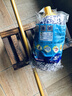 妙洁长杆拖把墩布自拧水拖把拖布棉线传统老式拖把水泥大理石地面圆拖 无纺布拖把1杆2头 实拍图