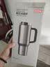 京东京造大容量吸管保温杯  316L不锈钢冰霸杯男女桌面办公水杯1.2L金属灰 实拍图