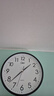 康巴丝（Compas）挂钟客厅 静音走时简约石英钟表挂墙时钟 c2855 黑色 26cm直径 实拍图