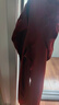 金三塔真丝睡衣女100%桑蚕丝外穿丝滑两件套居家服高级爱人女友520礼物 [热情]19姆米焦糖红 XL 实拍图