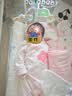 贝瑞加（Babyprints）婴儿连体衣2件装初生宝宝纯棉A类连体衣新生儿四季哈衣 粉52 实拍图