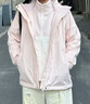 骆驼（CAMEL）三防冲锋衣户外登山服防风防水防污三合一运动外套 AD22263513X,抓绒内胆烟花粉，女 S 实拍图