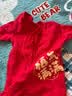 贝瑞加（Babyprints）婴儿连体衣喜庆过年衣服大红色满月服纯棉宝宝春节拜年服 福气59 实拍图
