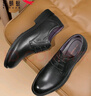 红蜻蜓真皮男鞋春夏舒适商务休闲皮鞋高级正装德比鞋婚鞋WTA7376黑色43 实拍图