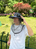 偶森防蚊虫大沿夏遮阳帽子男士养蜂人防晒帽大风力太阳能风扇帽钓鱼帽 实拍图