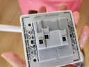 德力西(DELIXI)开关插座面板 CD815系列 10A斜五孔插座 QSE86ZS/3 实拍图