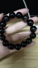 石玥珠宝精品12mm金眼天然黑曜石手串本命年转运珠水晶手链男女士款礼物 实拍图