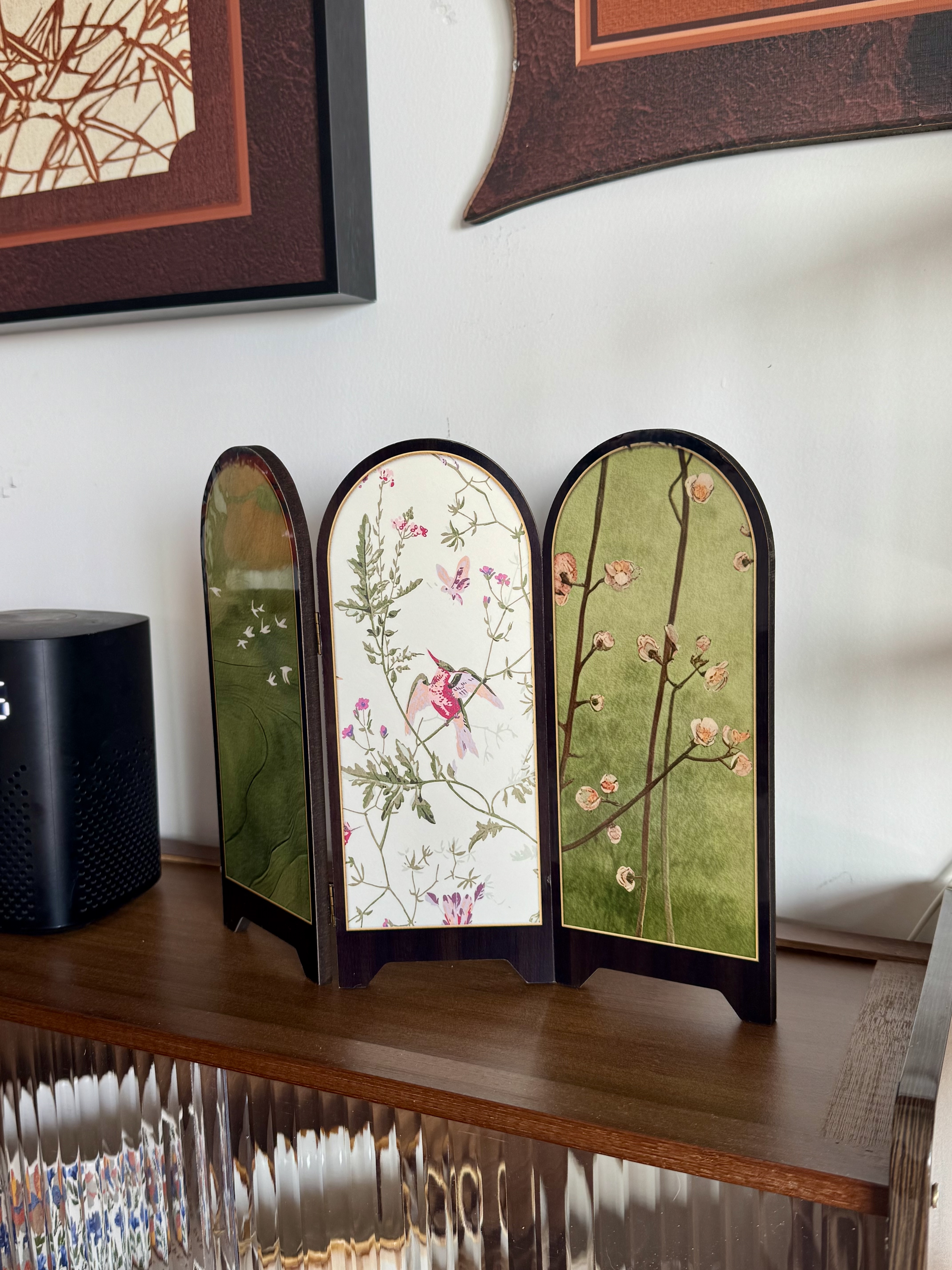 范爷家新中式屏风桌面摆件玄关茶桌家居画框装饰品客厅摆画乔迁新居礼品 实拍图