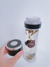 TYZAYR日本一键开盖车载双层玻璃杯男士办公室保温水杯茶杯速开启茶水分 【车载一键开盖】绅士黑550ml（赠杯套+杯刷） 实拍图