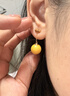 白岚蜜蜡耳坠女925银耳饰设计轻奢时尚轻奢优雅气质生日礼物送老婆 S925银&蜜蜡 实拍图