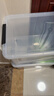 禧天龙塑料衣物收纳箱玩具整理箱车载储物箱55L 透明 3个装 带轮 实拍图
