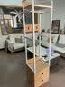 熙朦星衣柜卧室铁艺衣帽架落地家用简易挂衣架客厅房间带抽屉收纳置物架 胡桃色+黑架【两抽款】包上楼45*40*192 实拍图