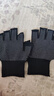 【已售10万 】手套骑行骑自行车半指防滑快递外卖钓鱼男女可触屏 漏五指手套1双【黑色】 均码 实拍图