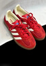 阿迪达斯（adidas）（adidas）三叶草男女鞋GAZELLE INDOOR低帮休闲鞋IF1808红白37 实拍图