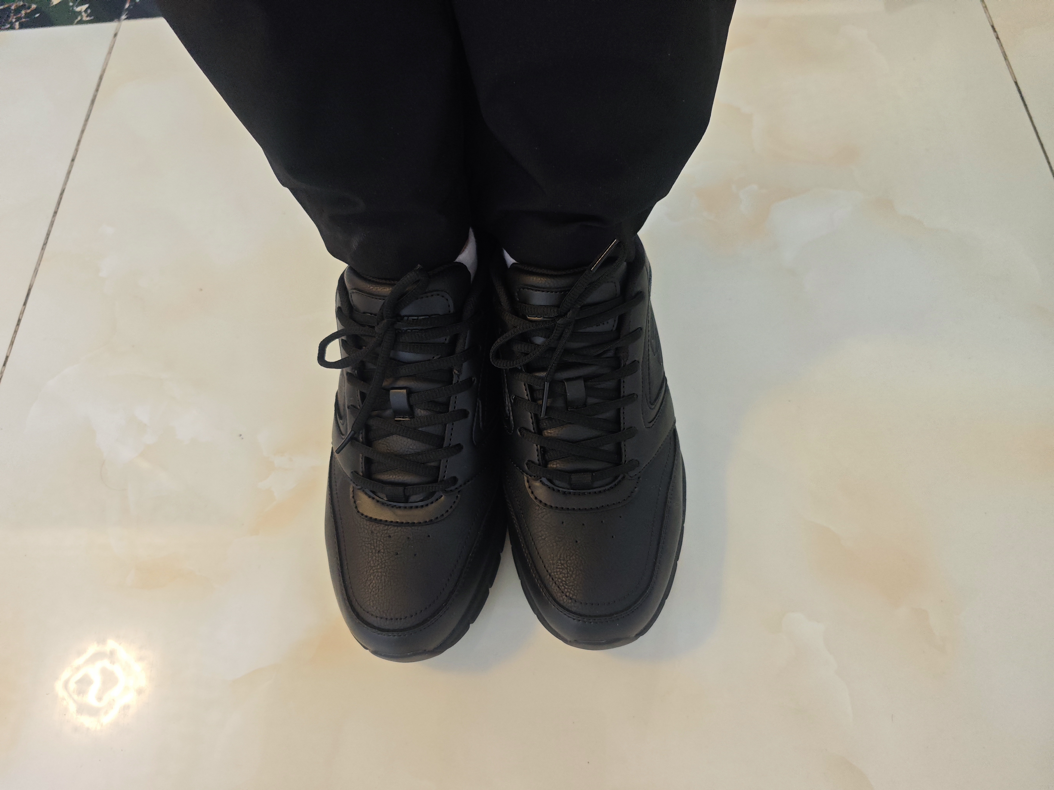 斯凯奇（Skechers）商务鞋男鞋夏季厚底通勤板鞋休闲鞋软底工作鞋77156 实拍图