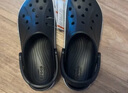 卡骆驰（CROCS）贝雅卡骆班洞洞鞋轻便耐磨一脚蹬休闲鞋女鞋时尚沙滩鞋|205089 黑色/白色-066 43 (270mm) 实拍图