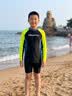 小猪托尼男童泳衣长袖防晒耐氯儿童游泳衣分体6-15岁青少年泳衣大童泳衣 实拍图