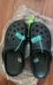 卡骆驰（CROCS）厚底云朵洞洞鞋户外休闲时尚一脚蹬沙滩鞋拖鞋 206750 206750-001 37 -38 实拍图