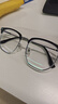 蔡司（ZEISS）镜片近视眼镜框男半框防蓝光辐射可配带散光度数眼睛女钛合金镜架 升级钛材 黑银 配colorein镜片1.56防蓝光 0-600度 实拍图